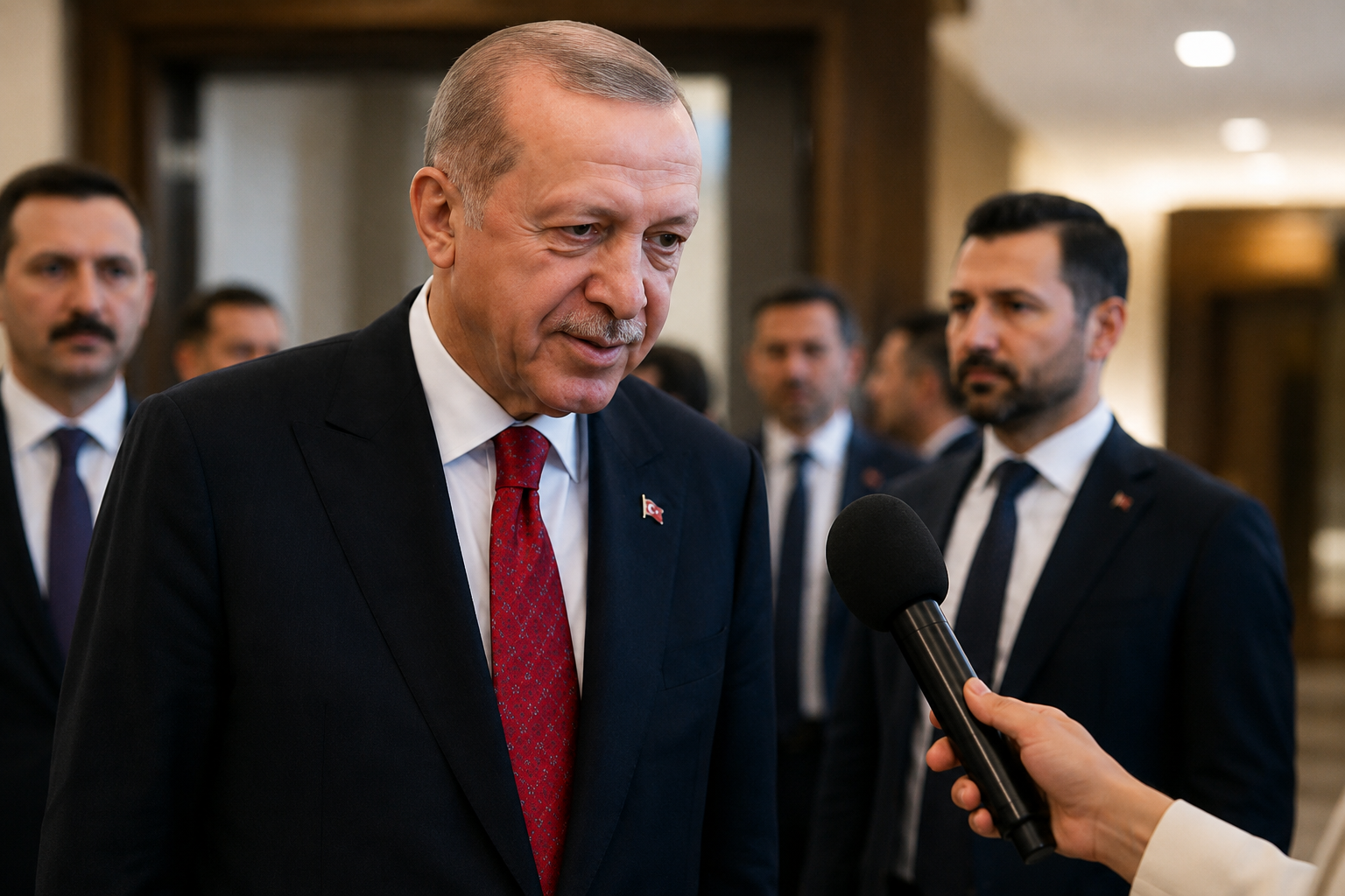 سؤال مفاجئ وحوار أبوي .. أردوغان ينصح صحفية شابة : لا تغلقي الباب أمام الزواج