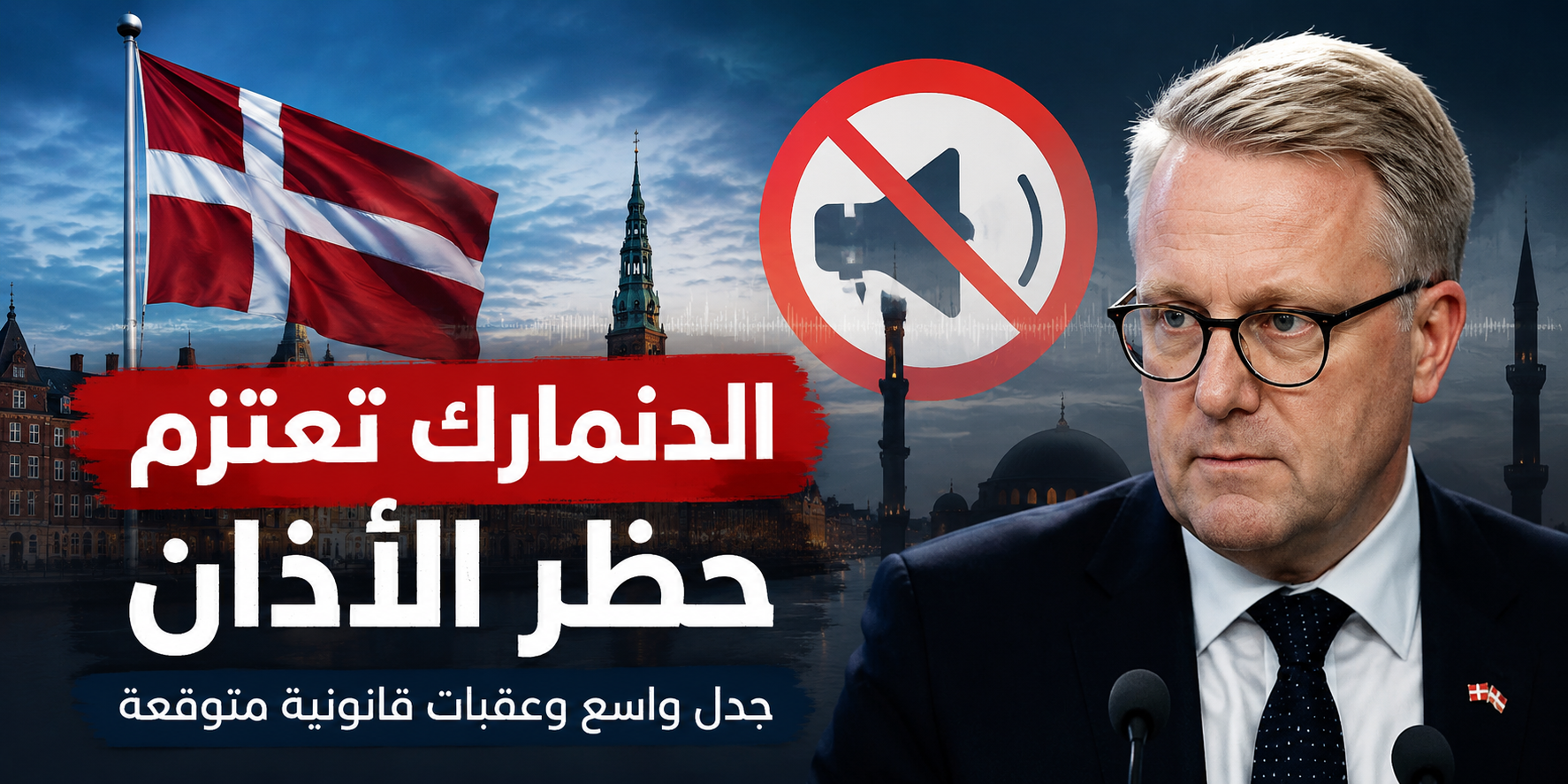 الدنمارك تعتزم حظر الأذان في البلاد