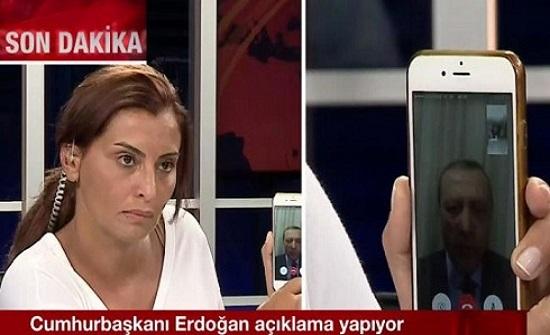 أردوغان يدعو الشعب لمواجهة الانقلاب عبر الهاتف