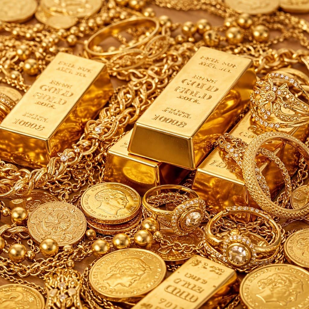استمرار تراجع أسعار الذهب عالميا